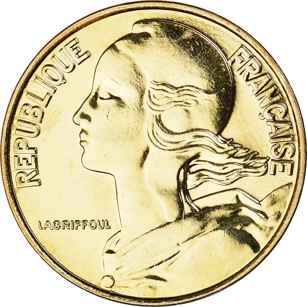 PIÈCE DE MONNAIE 20 centimes Marianne 1991 République Française EUR 1