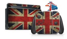 Image of UNION JACK GRUNGE NINTENDO SWITCH Skin Decal Vinyl Console Wrap