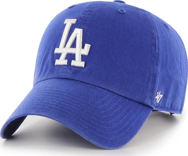 47 Brand Los Angeles Dodgers Royal Clean Up Curved Visor Strapback Cap-image