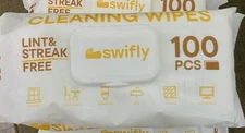 Lot of 4 Swifly Cleaning Wipes, Multi-Surface Large +Thick Cleaning Wipes, 100ct