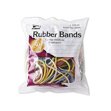 Desk Organizer Rubber Bands, 1.38 Ounce Assorted Colors, 7.62cm W x 8.64cm L