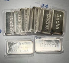 Vintage 1970's BACHE Jackson Precious Metals Ohio 1oz Fine Silver Art Bar RARE