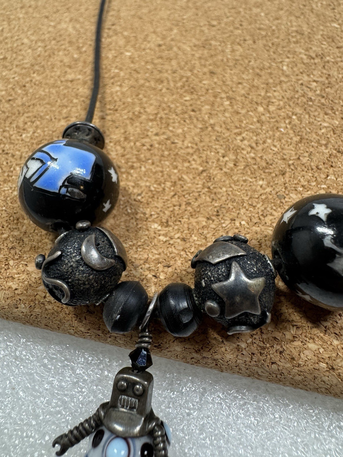 Rare Sterling Silver Robot Alien Space Stars UFO … - image 9