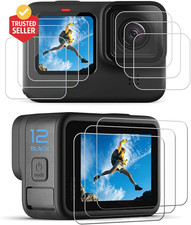 9PCS Hero 12 11 10 9 Screen Protector Compatible with Go Pro Hero 12/Hero 11/Her
