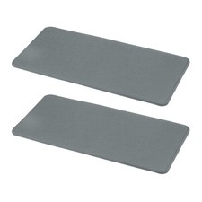 2Pcs Felt Base Shaper, 12 x 6 Inch Rectangle Bag Bottom Shaper, Gray