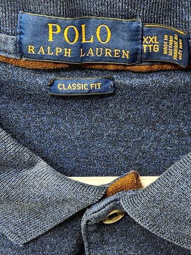 POLO Ralph Lauren XXL Classic Fit Navy Blue Long Sleeve Shirt - Picture 4 of 5
