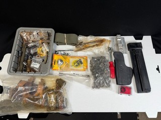Lot of Gun Parts & Accessories Milsurp Mauser Trigger USGI Belts Springs