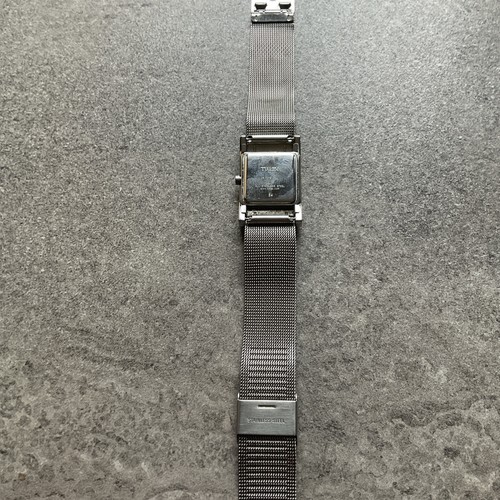 Timex Womens Tank Style Watch 23mm Silver Tone Watch & Stainless Steel Band BT - 第 7/7 張圖片