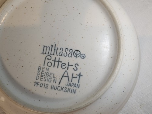 MIKASA Potter's Art , Buckskin 20-Piece Dining Set, Ben Seibel, VERY NICE! - Picture 20 of 22