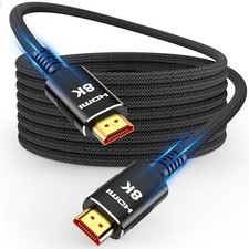 Snowkids 8K HDMI Fiber Optic Cable Long 2.1 100FT/30M,48Gbps Unidirectional