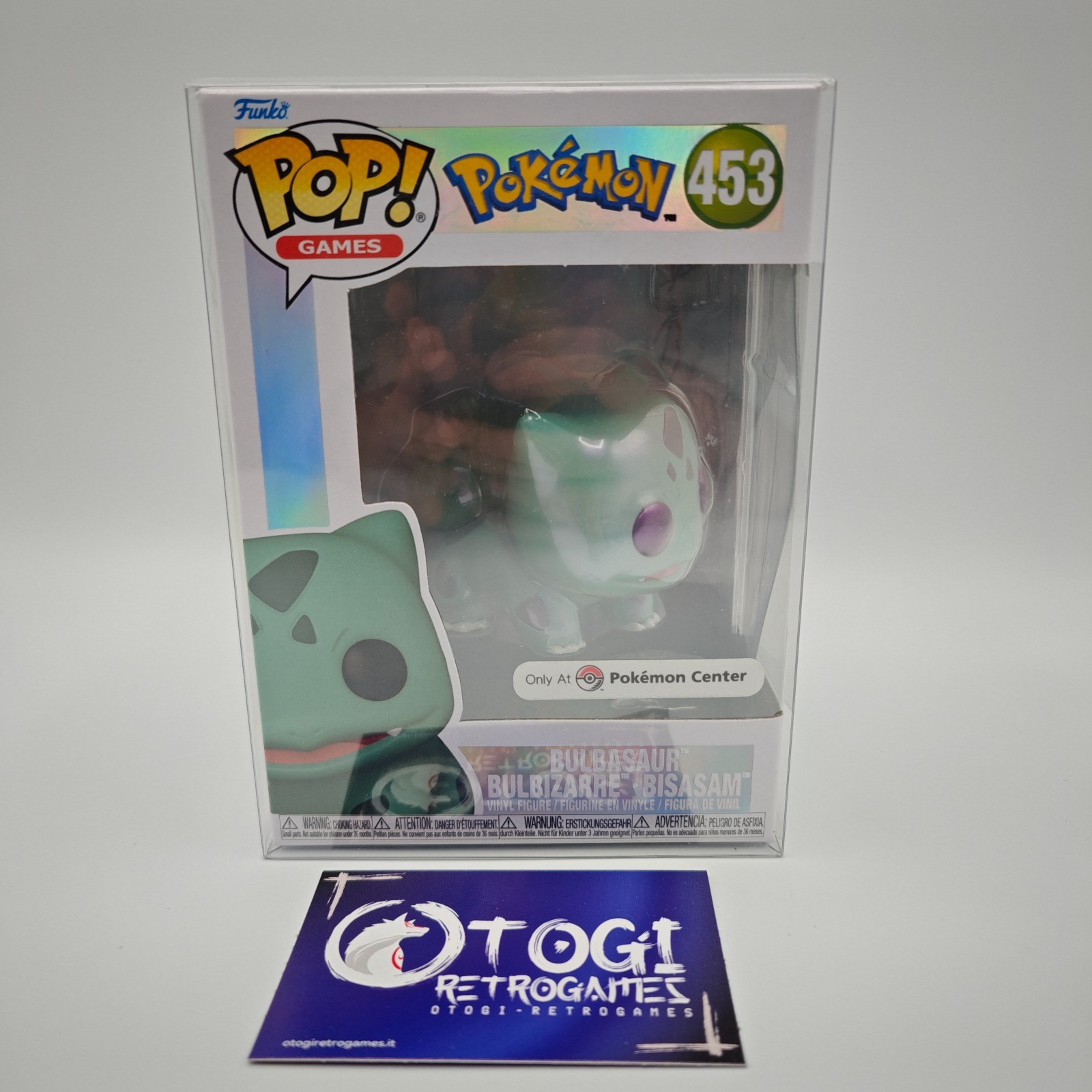 FUNKO POP POKEMON BULBASAUR POKEMON CENTER BOX PVC