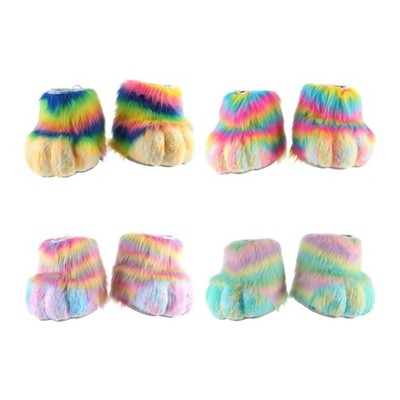 Halloween Cosplay Costume Claw Shoes Boots Cats Wolf Dog Foxes Fursuit Feet Paws