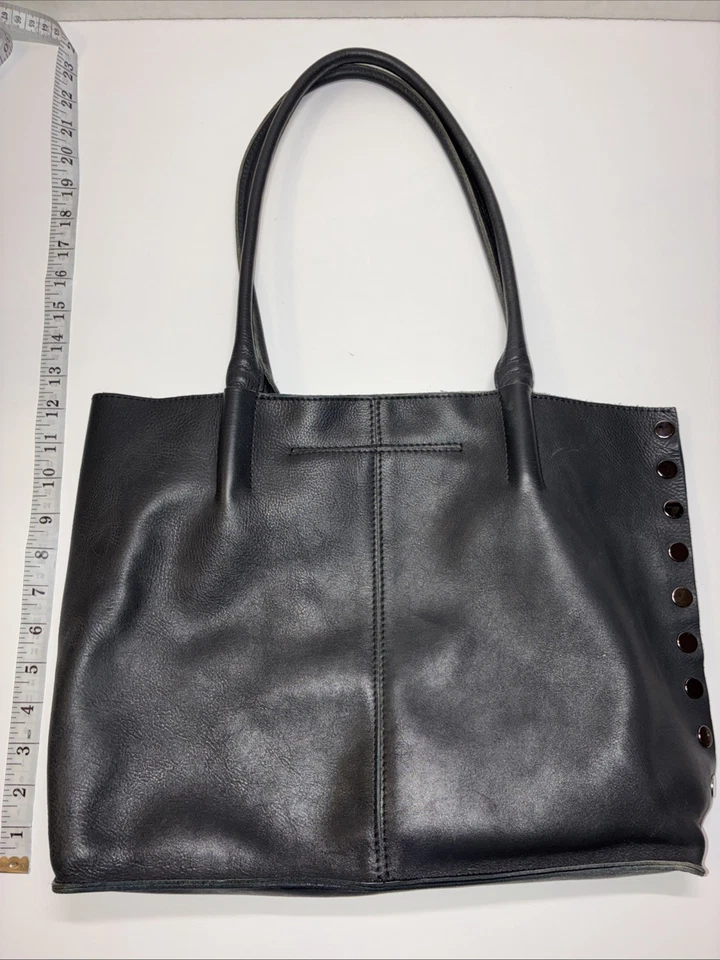 Bolso de hombro grande de cuero Hammitt Oliver azul marino Foto 3 de 4