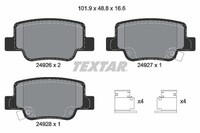 Textar Textar BremsbelÄGe Hinten Toyota Verso 1.6 1.8 2.0 2.2 D-4D Bremse 249260
