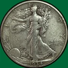 1934-S Walking Liberty Half Dollar Extremely Fine XF Coin #40247