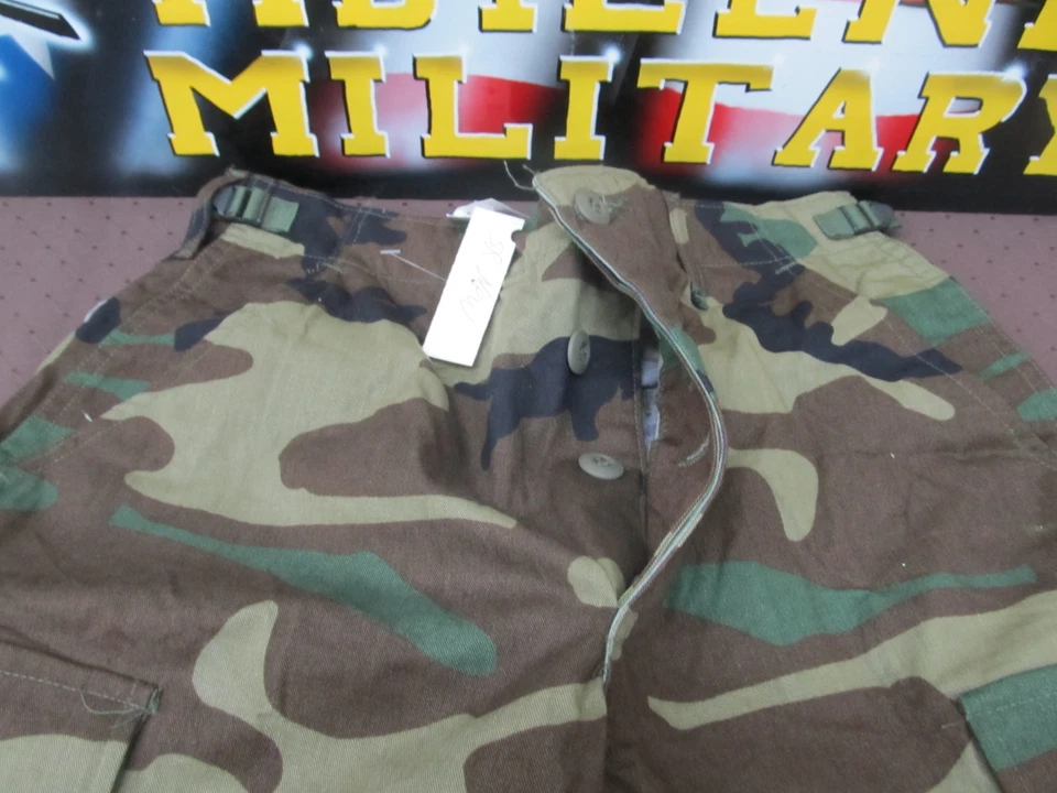 US ARMY BDU WOODLAND PANTS UNIFORM 50% COTTON 50% NYLON NEW SMALL REGULAR - Image 4 of 4