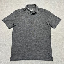 Under Armour Match Play Polo Shirt Mens Medium Charcoal Gray Golf Performance