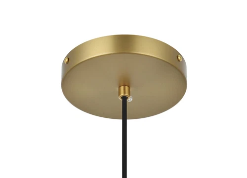 Living District Eclipse 14" Pendant Frosted White Shade In Satin Gold - Picture 7 of 10