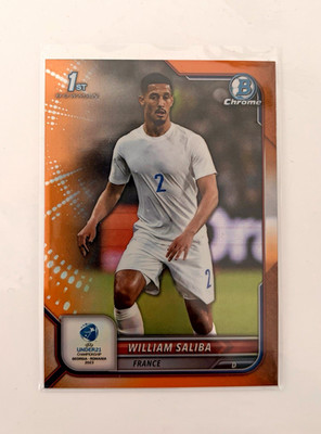 Topps Bowman Chrome 2022-23 UEFA U21 - William Saliba #55 /25 FIRST BOWMAN