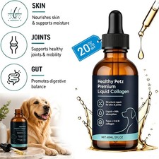 Healthy Petz Premium Liquid Collagen For Dogs, Supplement With Collagen, 60ml