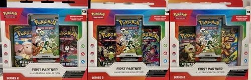 3x Pokemon TCG First Partner Illustration Collection Series 2 - Lot of 3x