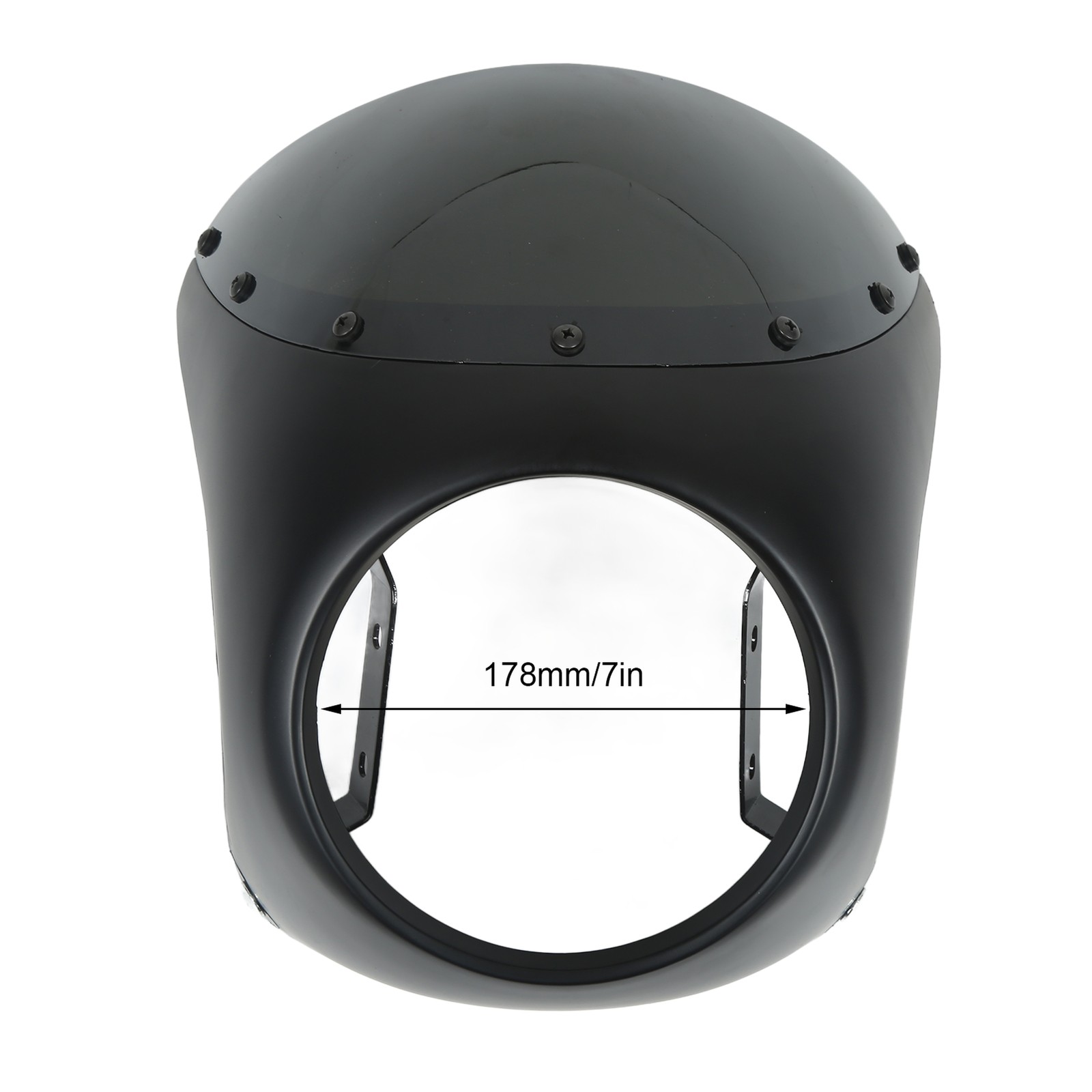 7in Motorcycle Headlight Fairing Protective Windshield Universal For Most Mo
