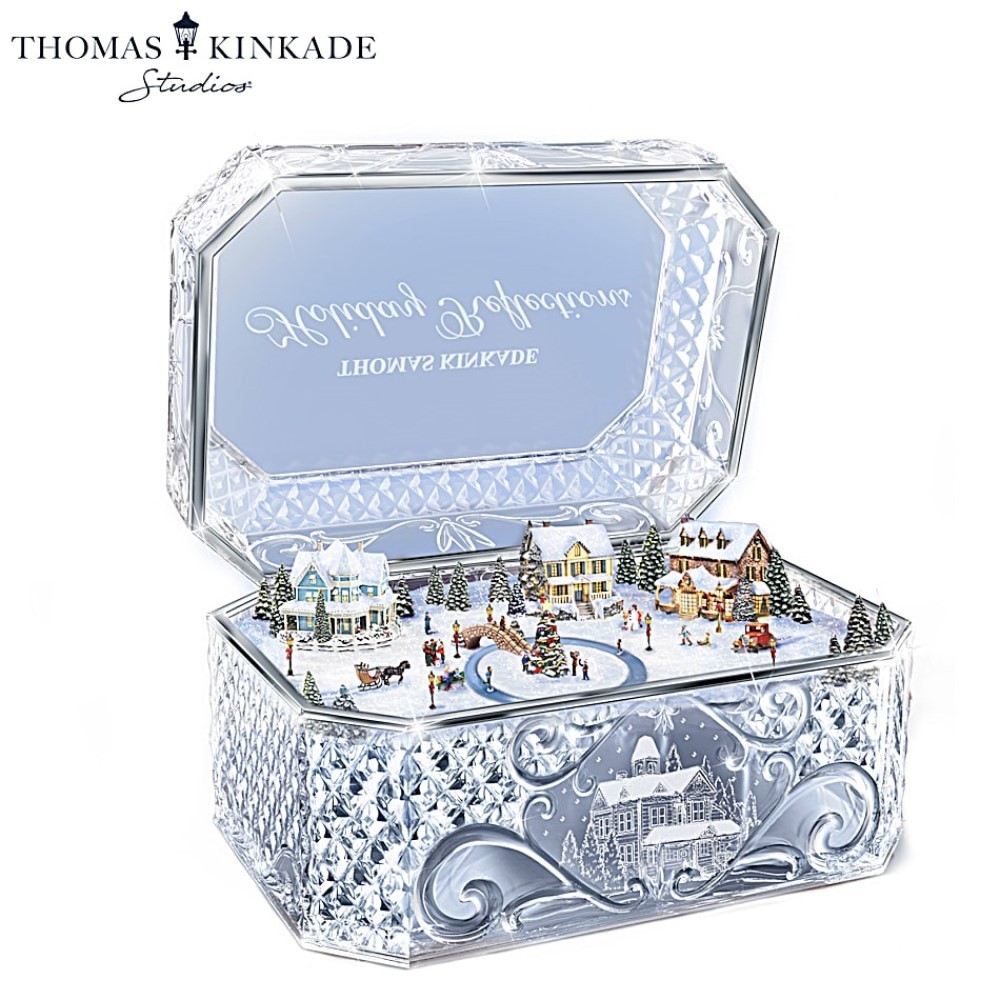 Bradford Thomas Kinkade Holiday Reflections Christmas Decor