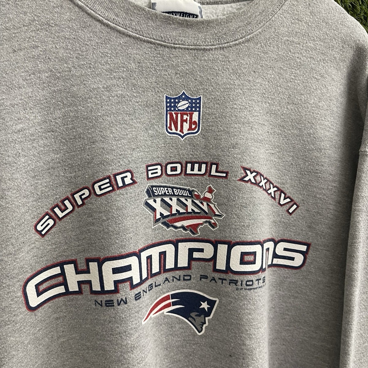 Vintage New England Patriots 2005 Super Bowl XXXVI Champions