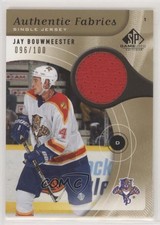 2005 SP Game Used Edition Authentic Fabrics Gold /100 Jay Bouwmeester #AF-JB uk2