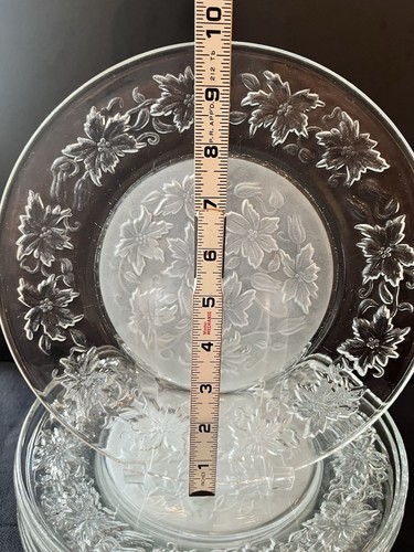 8 piatti da portata Princess House FANTASIA CRYSTAL 9 3/4"*LEGGI - Foto 3 di 4