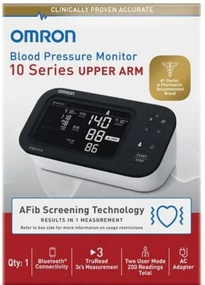 #ad Omron 10 Series Upper Arm Blood Pressure Monitor BP7465 AFib Detection NEW $72.88
