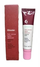Limited Edition GLOSSIER Hot Cocoa Balm Dotcom BDC 0.5 fl oz/15ml BNIB 