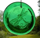 Blenko Glass Suncatcher - Dragonfly - Clover