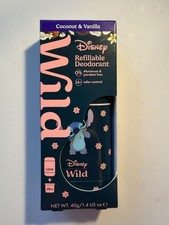 Wild Disney Refillable Deodorant Coconut Vanilla 40g 1.4oz Aluminum Free Vegan
