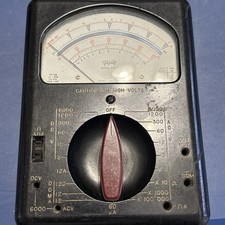 Rare VTG Triplett 630-A Analog MultimeterMade In The USA Collectible Untested