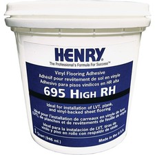 Henry 695 High RH Vinyl Floor Adhesive, 1 Qt. 38496 WW Henry 38496 081833005141