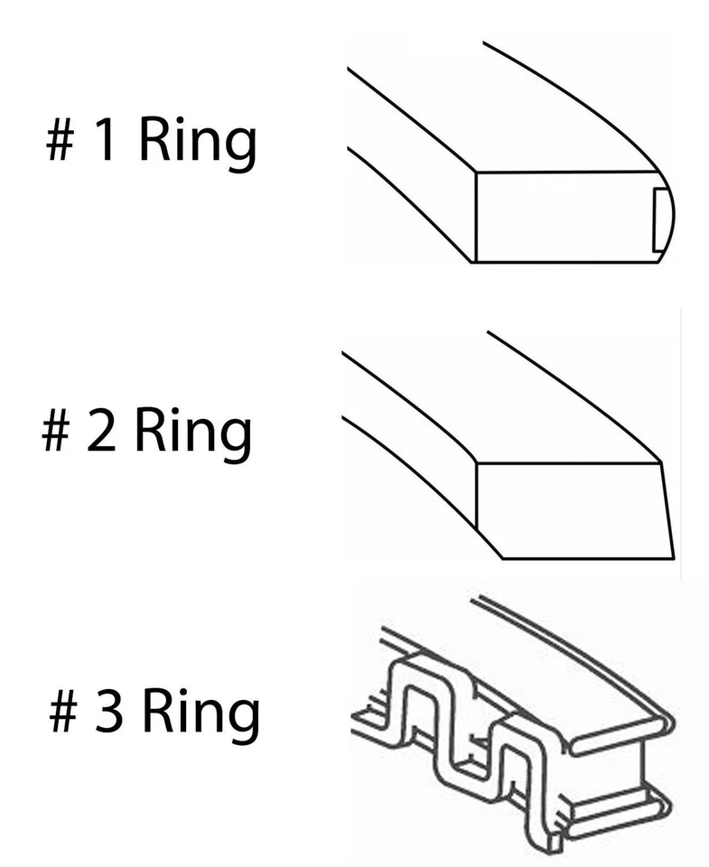 Piston Ring Set For 93-02 Ford Mazda 626 Millenia MX-6 Probe  S84516-STD - Image 2 of 4