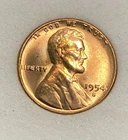 1954 S BUnc Lincoln Wheat Cent BIE Error #1506