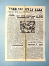 CORRIERE DELLA SERA 12 MAY 1968 LA NUIT DELLE BARRICADES PARIS - VIETNAM