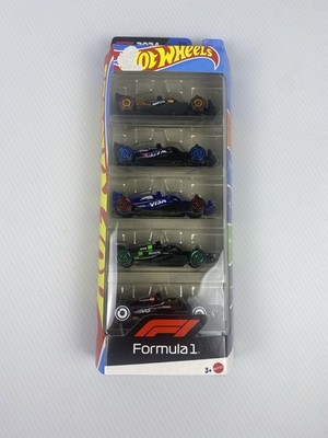 READ Hot Wheels 5-Pack Formula One F1 Racing Diecast Cars 1:64 Red Bull, Mclaren