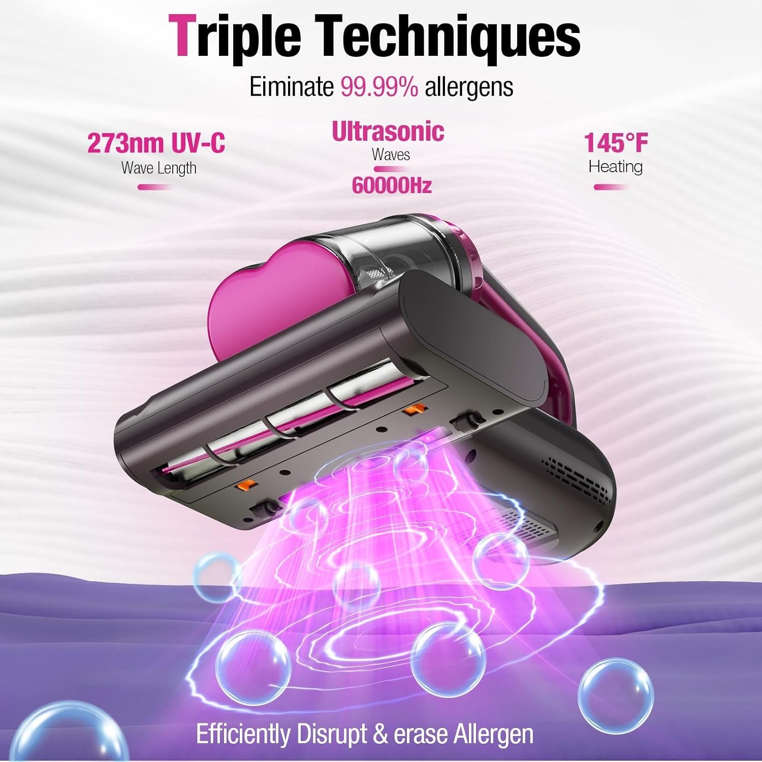 Multi-Functional Mattress Vacuum Cleaner with Powerful Suction & Cleaning Tech