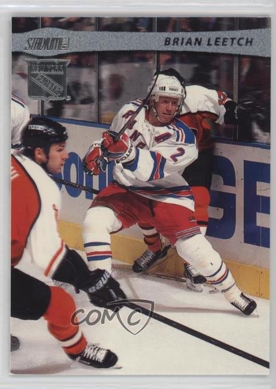 2001-02 Topps Stadium Club Brian Leetch #34 HOF 0r1p