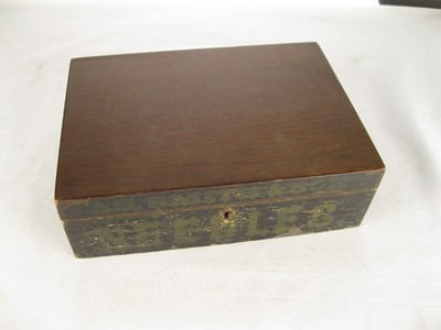 Antique James Smith & Sons Needle Box and Needles