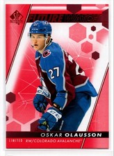 2022-23 SP Authentic Limited Red Oskar Olausson Colorado Avalanche #190