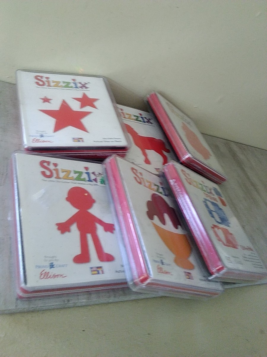 Sizzix Paper Die Cut Large RED 6 different lot Christmas + Card Making Horse View 3