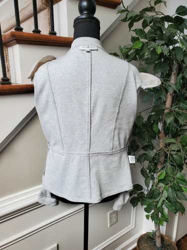 Kate Rosy Women's Gray Polyester Blend Casual Long Sleeve Open Front Jacket L - Picture 7 of 12