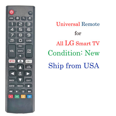 Universal Remote Control Replace for LG Smart TV AKB73756581