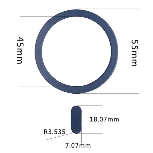 Magnetic Sticker Metal Ring For Magsafe Wireless Charging Circle Charge DiZA - Zdjęcie 3 z 21