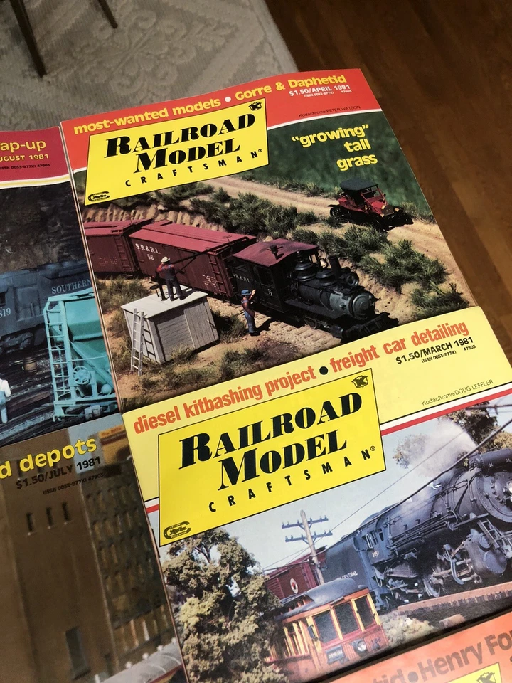 Lote de 12 carga de tren modelo artesanal 1981 año completo motor de trenes vintage Foto 3 de 4