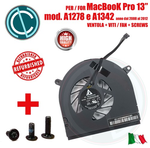 Ventola fan viti per apple macbook pro 13 A1278 a1342 2008 2009 2010 2011 2012 - Foto 9 di 13